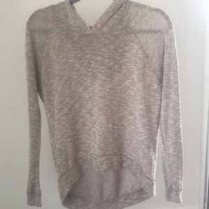 LA HEARTS hooded knit sweater. Tan size Small